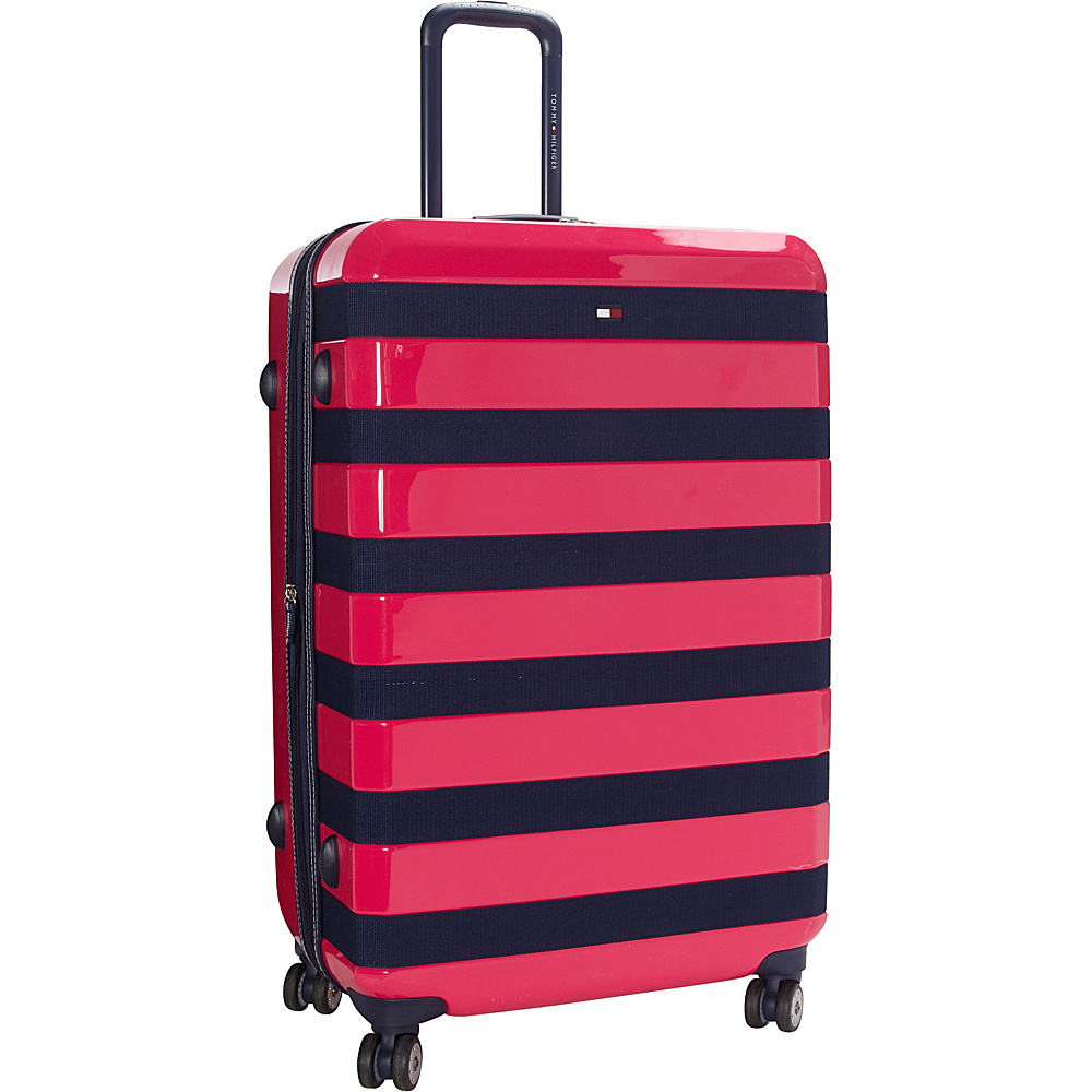 Tommy Hilfiger Luggage Rugby Stripe 28 Upright Hardside Spinner Pink Tommy Hilfiger Luggage Hardside Checked