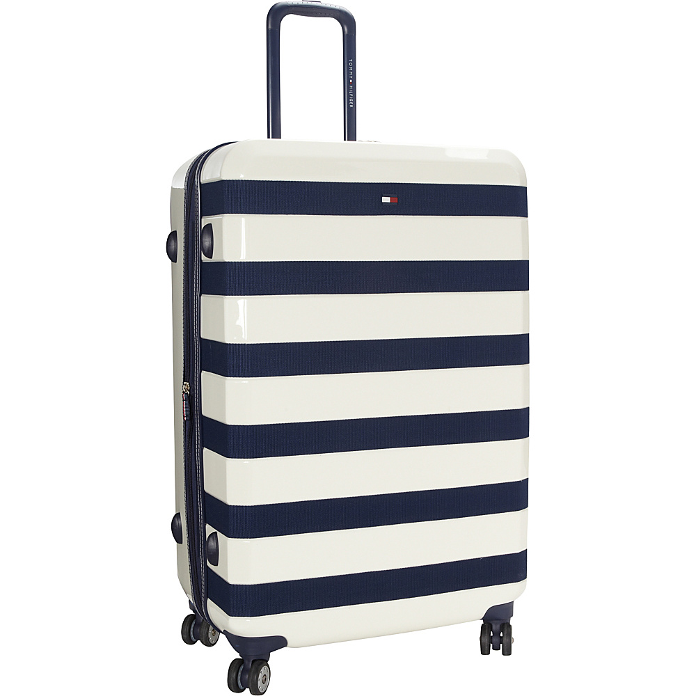 Tommy Hilfiger Luggage Rugby Stripe 28 Upright Hardside Spinner White Tommy Hilfiger Luggage Hardside Checked