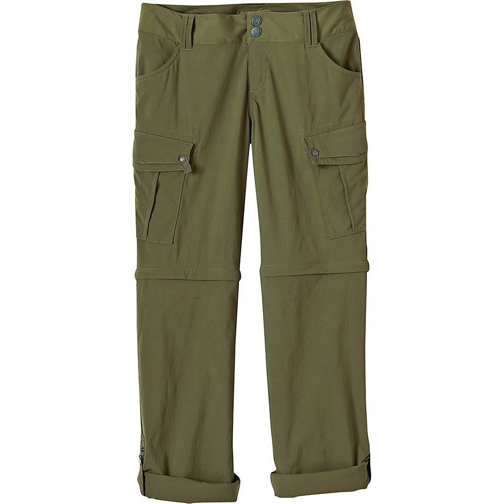 PrAna Sage Convertible Pants Short Inseam 4 Cargo Green PrAna Women s Apparel
