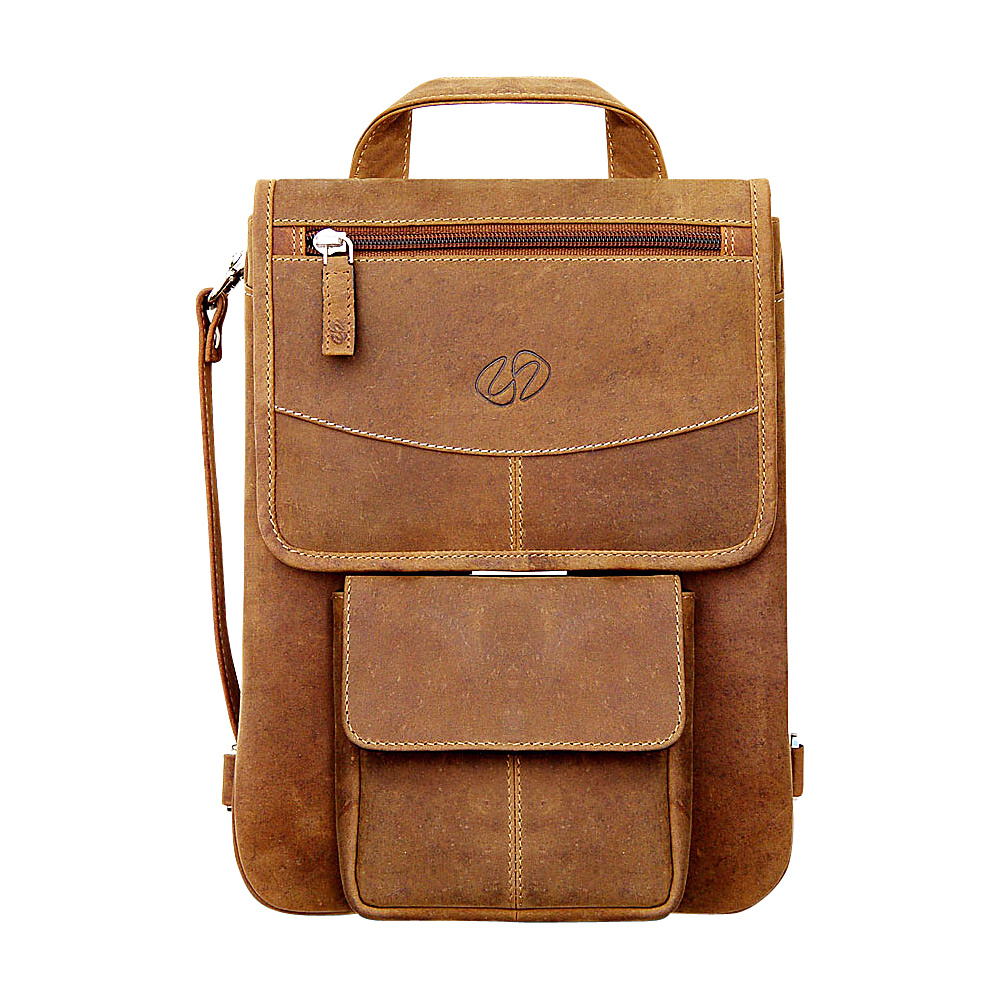MacCase Premium Leather iPad Pro Flight Jacket w Backpack Option Vintage MacCase Electronic Cases