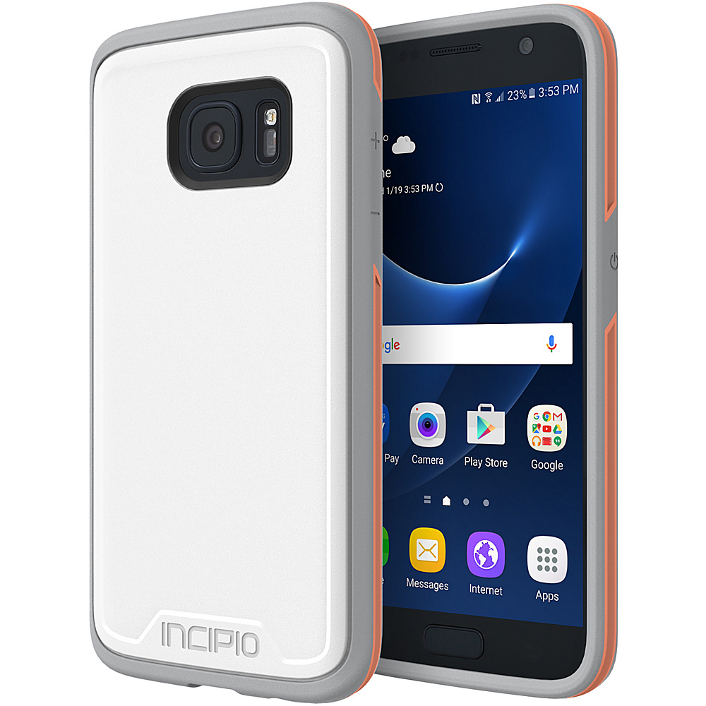 Incipio Performance Series Level 3 for Samsung Galaxy S7 White Orange Incipio Electronic Cases