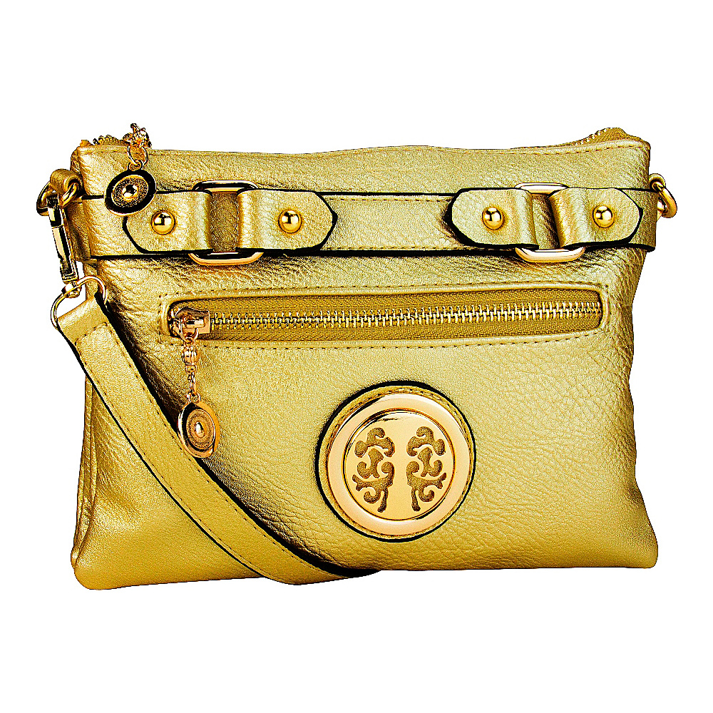 MKF Collection Zina Crossbody Handbag Gold MKF Collection Manmade Handbags