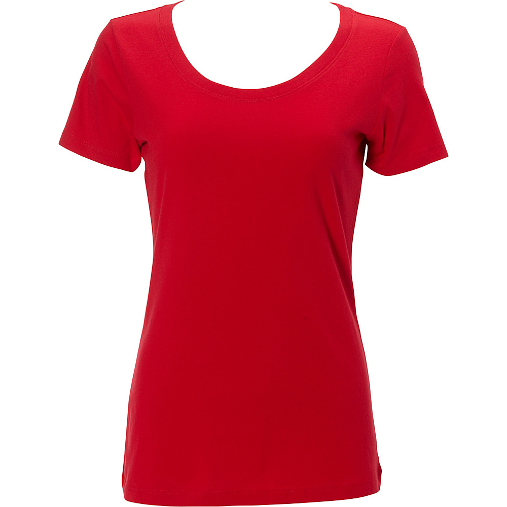 Simplex Apparel The Womens Scoop Tee M Red Simplex Apparel Women s Apparel