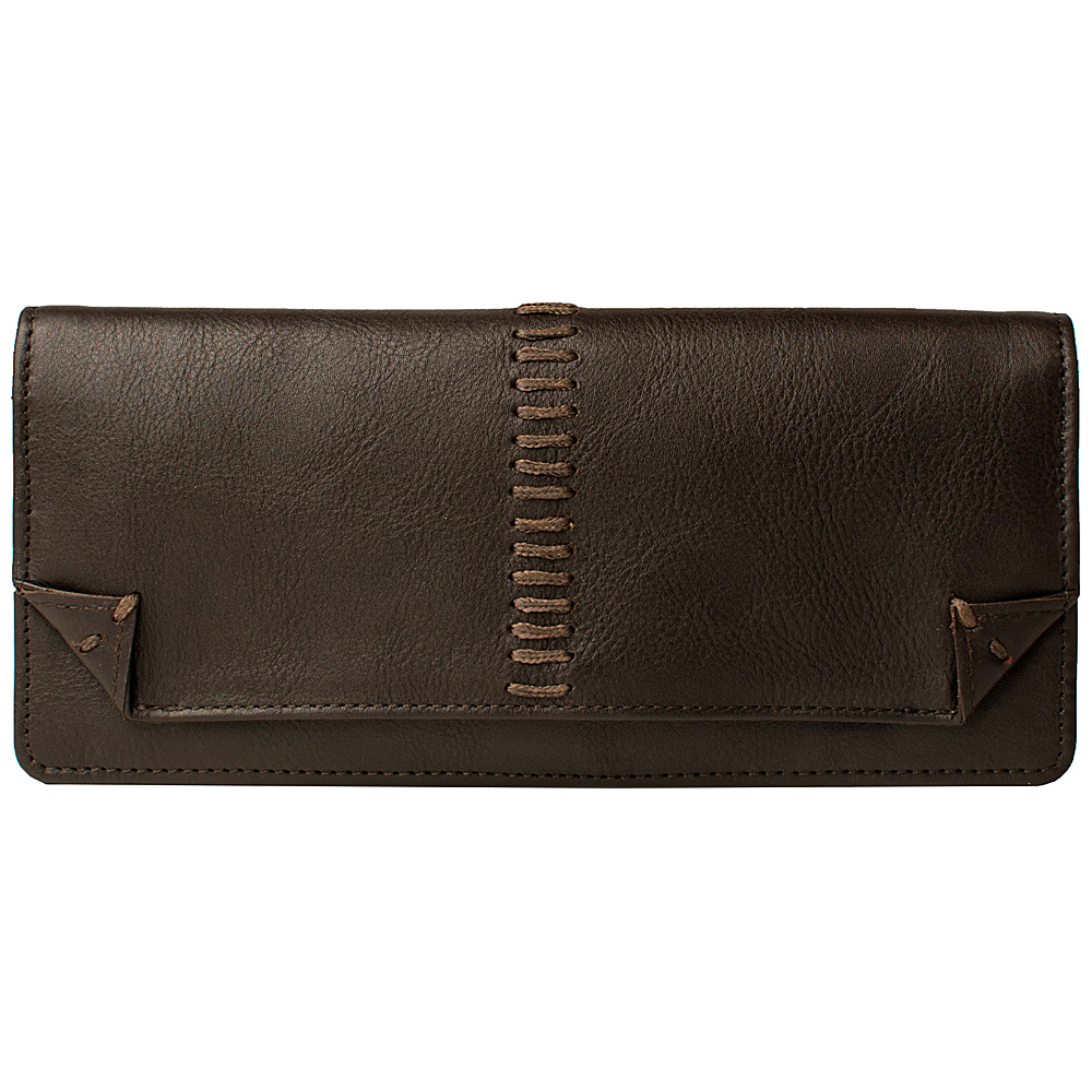 Hidesign Stitch Bifold Leather wallet Brown Hidesign Women s Wallets