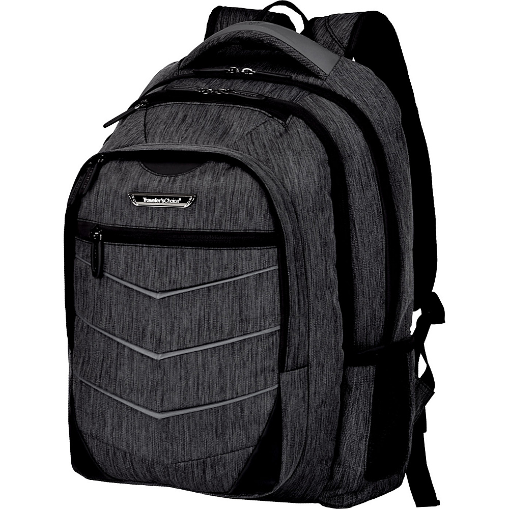 Traveler s Choice Silverwood 19 Backpack Gray Traveler s Choice Business Laptop Backpacks