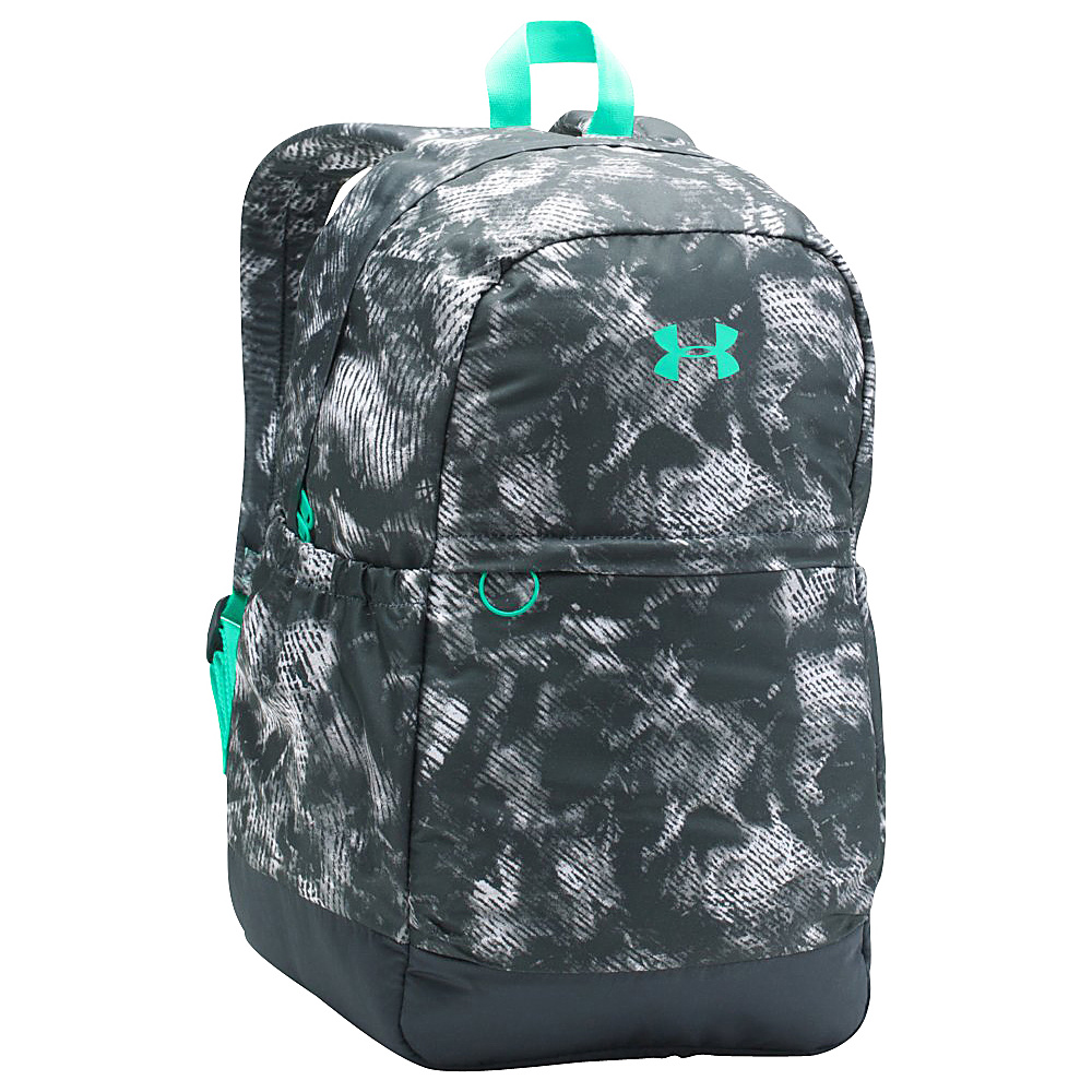 Under Armour Girls Favorite Backpack Stealth Gray Green Breeze Under Armour School Day Hiking Backpacks