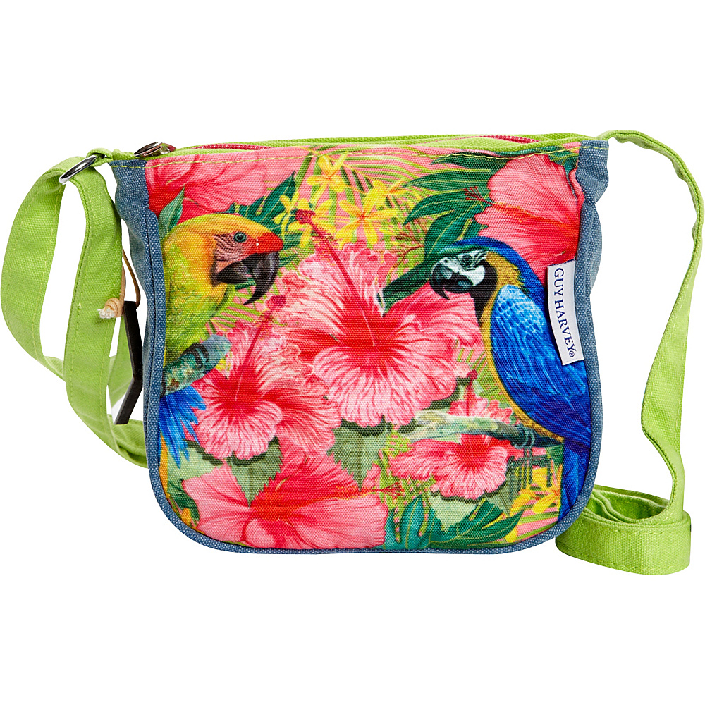 Sun N Sand Cayman Parrot Crossbody Cayman Parrots Sun N Sand Fabric Handbags