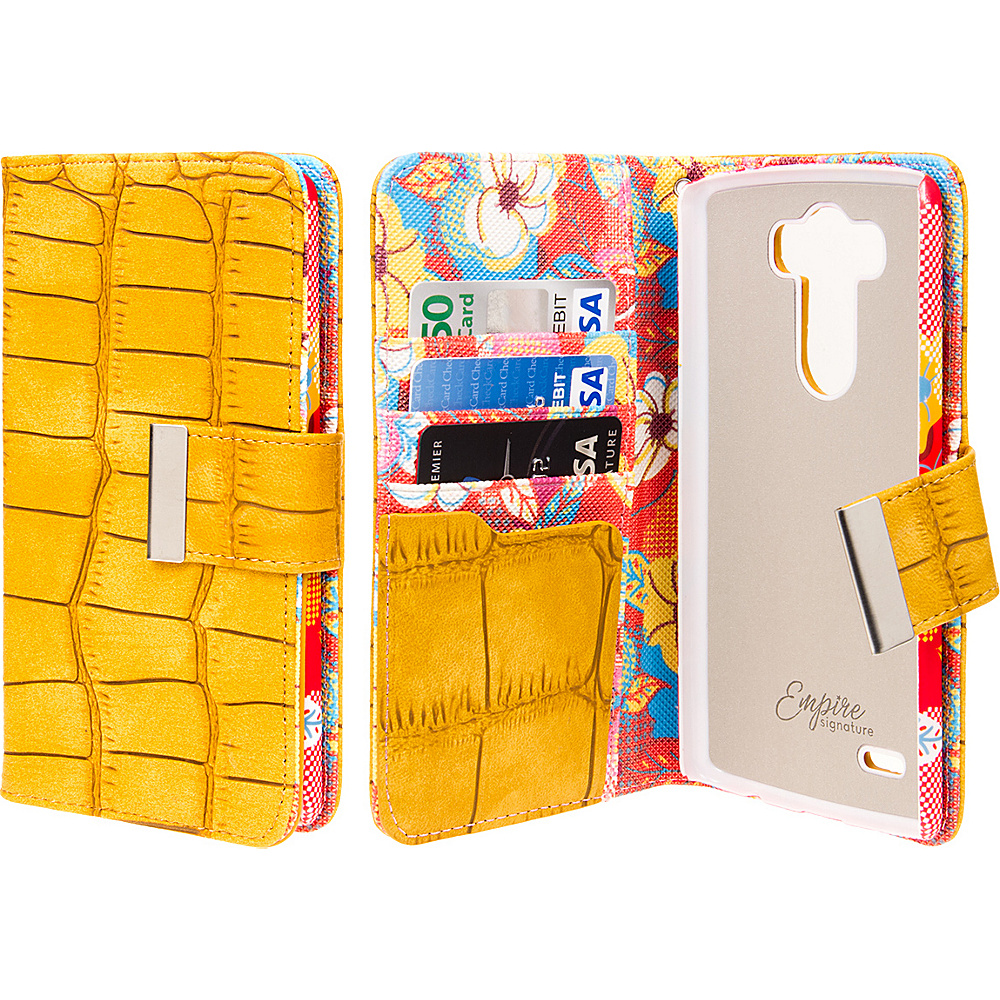 EMPIRE Klix Klutch Designer Wallet Case for LG G3 Vintage Flower Pop! EMPIRE Electronic Cases