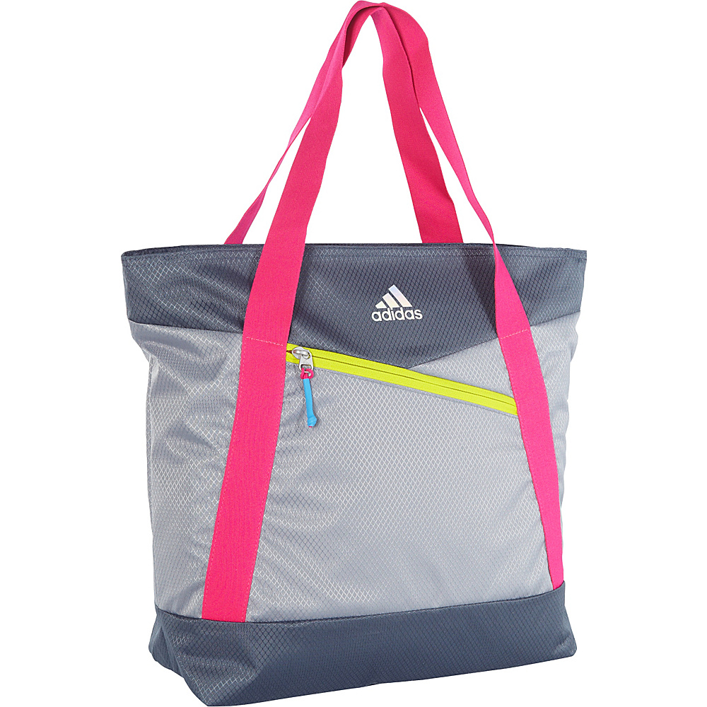 adidas Squad III Tote Grey Deepest Space Shock Pink Shock Slime adidas Gym Bags