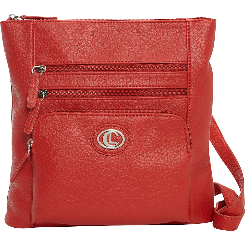 Aurielle Carryland Zip Code N S Crossbody Red Aurielle Carryland Manmade Handbags