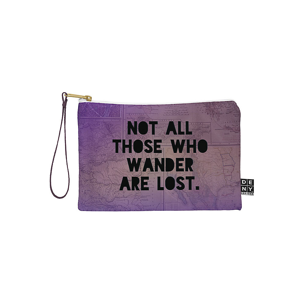 DENY Designs Leah Flores Pouch Deep Purple Those Who Wander DENY Designs Travel Wallets