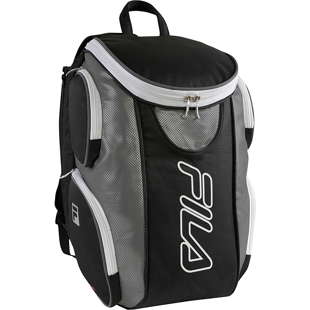 Fila Ultimate Tennis Backpack with Shoe Pocket Black Grey Fila Other Sports Bags