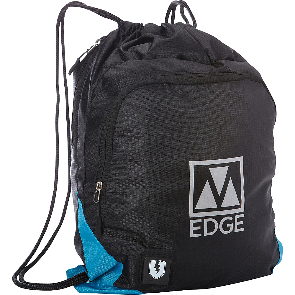 M Edge Sack Pack with Battery Black Blue M Edge Everyday Backpacks