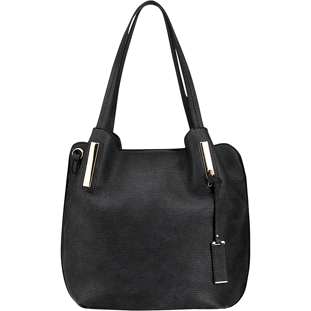 MKF Collection Chatty Is an Elegant Shoulder Tote Black MKF Collection Manmade Handbags