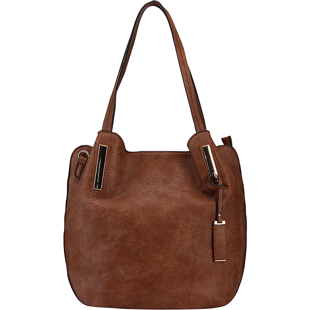 MKF Collection Chatty Is an Elegant Shoulder Tote Camel MKF Collection Manmade Handbags