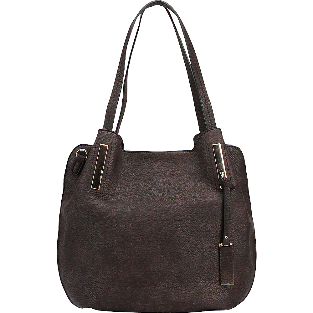 MKF Collection Chatty Is an Elegant Shoulder Tote Coffee MKF Collection Manmade Handbags