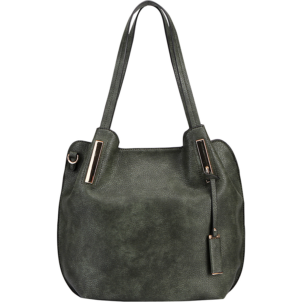 MKF Collection Chatty Is an Elegant Shoulder Tote Green MKF Collection Manmade Handbags