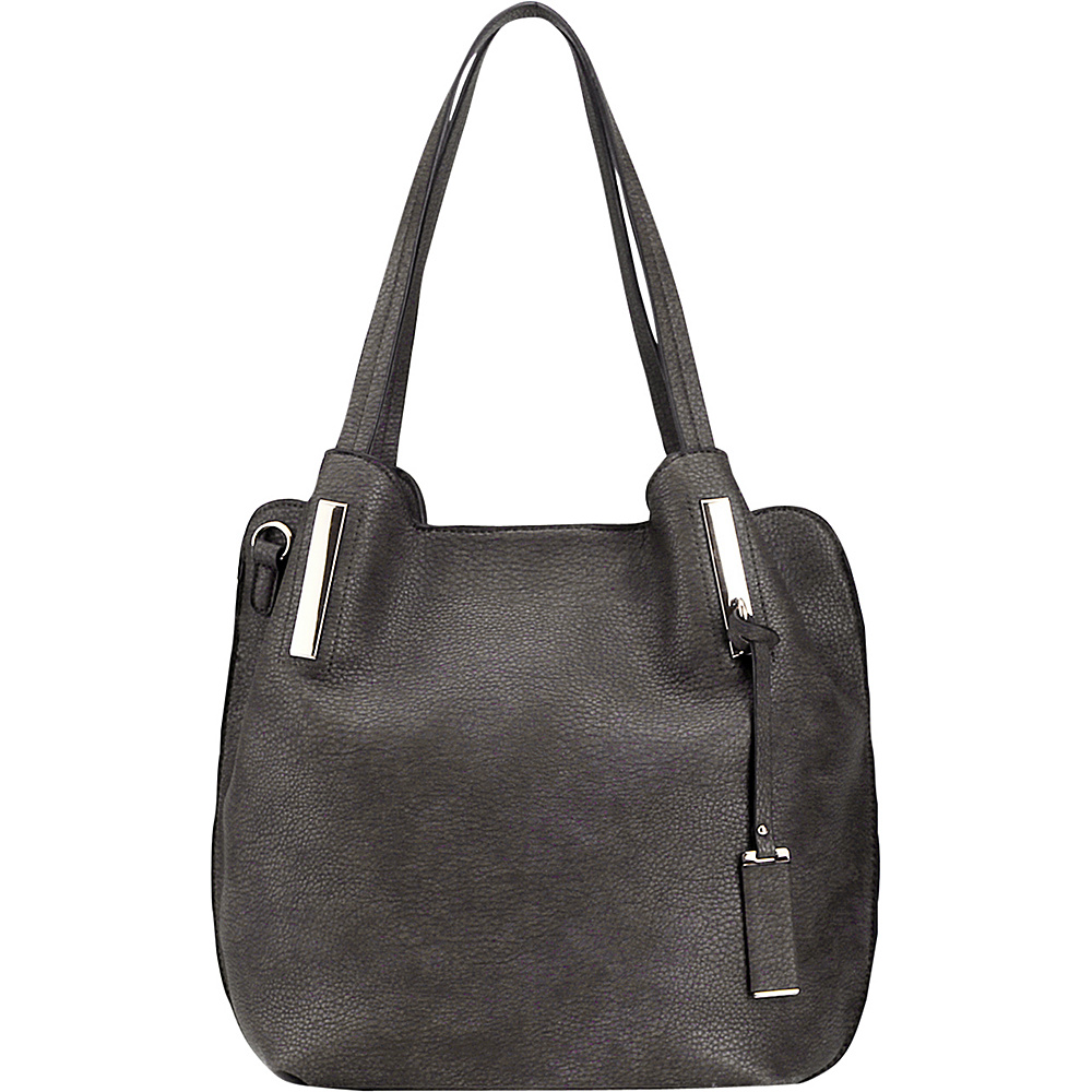 MKF Collection Chatty Is an Elegant Shoulder Tote Grey MKF Collection Manmade Handbags