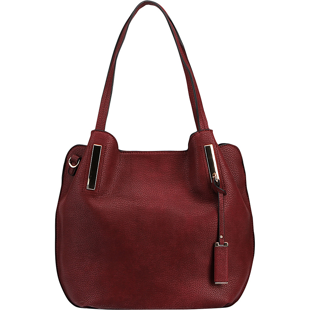 MKF Collection Chatty Is an Elegant Shoulder Tote Red MKF Collection Manmade Handbags