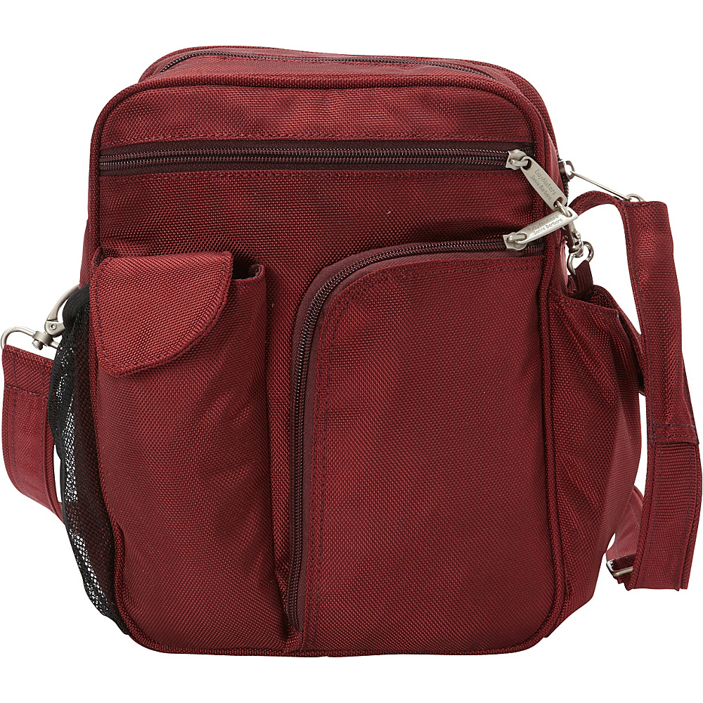 BeSafe by DayMakers RFID Large Security Guide Shoulder Bag LX Cherry BeSafe by DayMakers Fabric Handbags