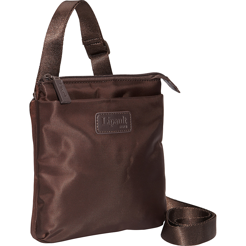 Lipault Paris Medium Crossbody Bag Discontinued Colors Espresso Lipault Paris Fabric Handbags