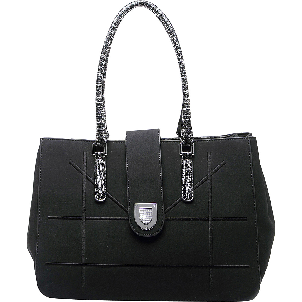 MKF Collection Caldera Satchel Black MKF Collection Manmade Handbags