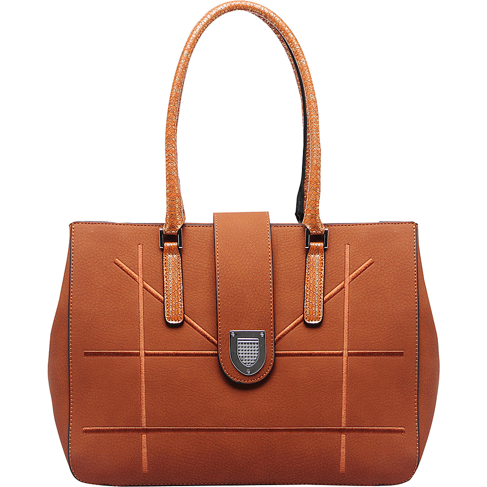 MKF Collection Caldera Satchel Brown MKF Collection Manmade Handbags