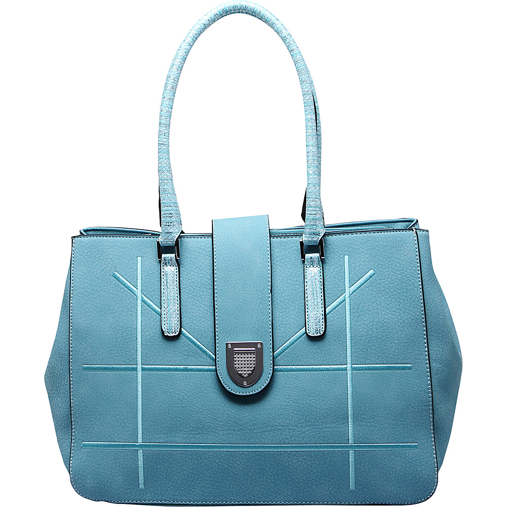 MKF Collection Caldera Satchel Light Blue MKF Collection Manmade Handbags
