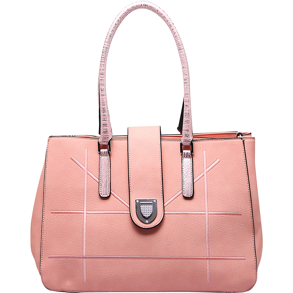 MKF Collection Caldera Satchel Pink MKF Collection Manmade Handbags