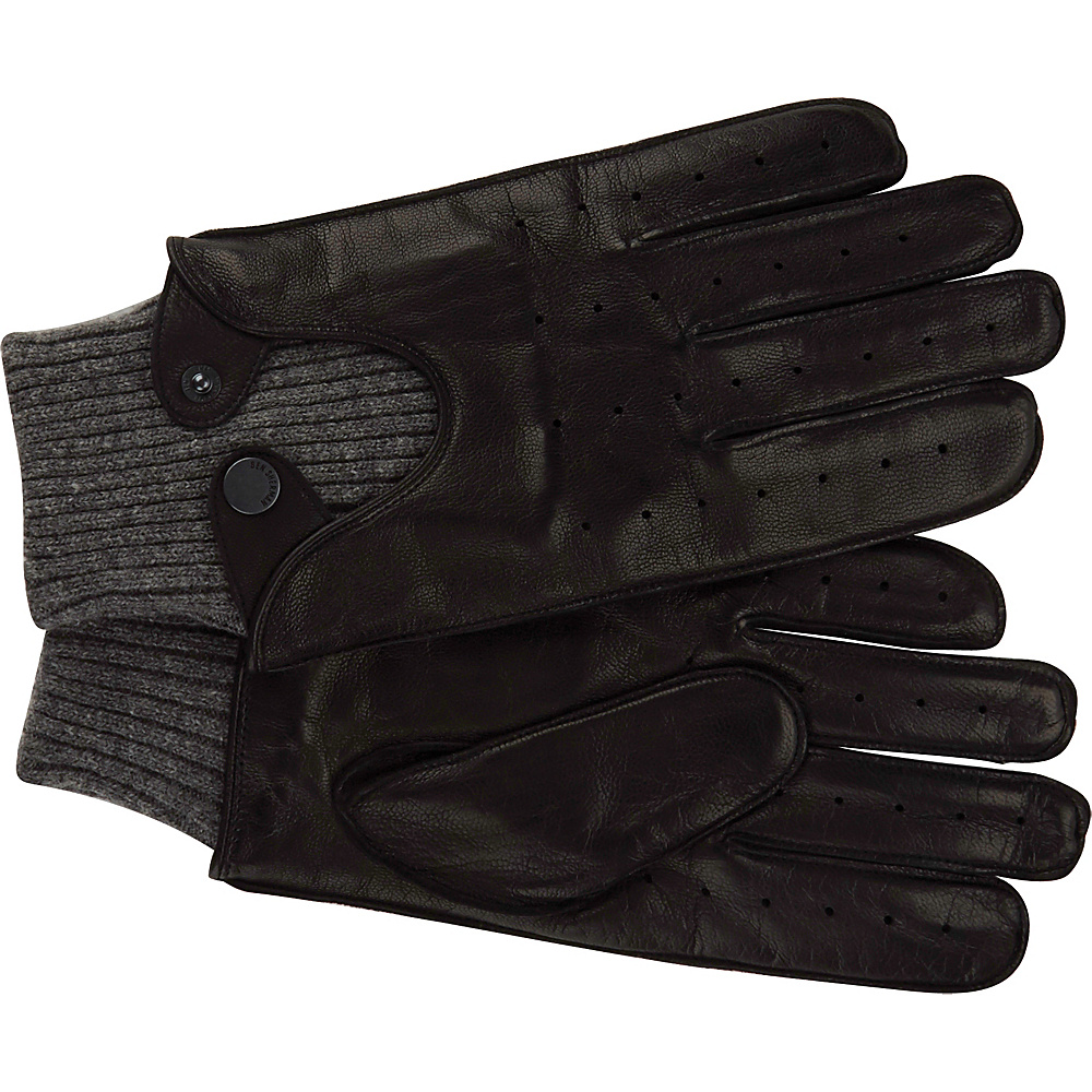 Ben Sherman Leather Driving Glove Black L Ben Sherman Hats Gloves Scarves