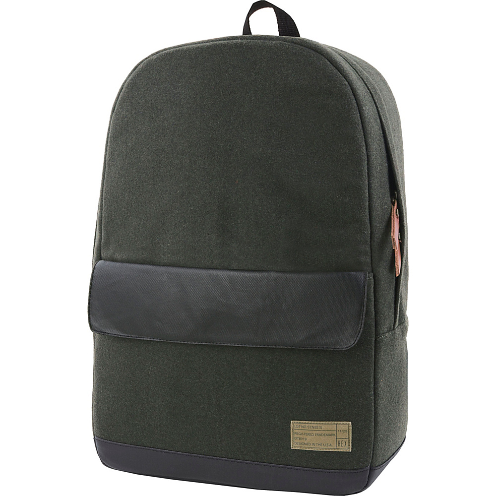 HEX Echo Backpack Stinson Olive Black HEX Business Laptop Backpacks