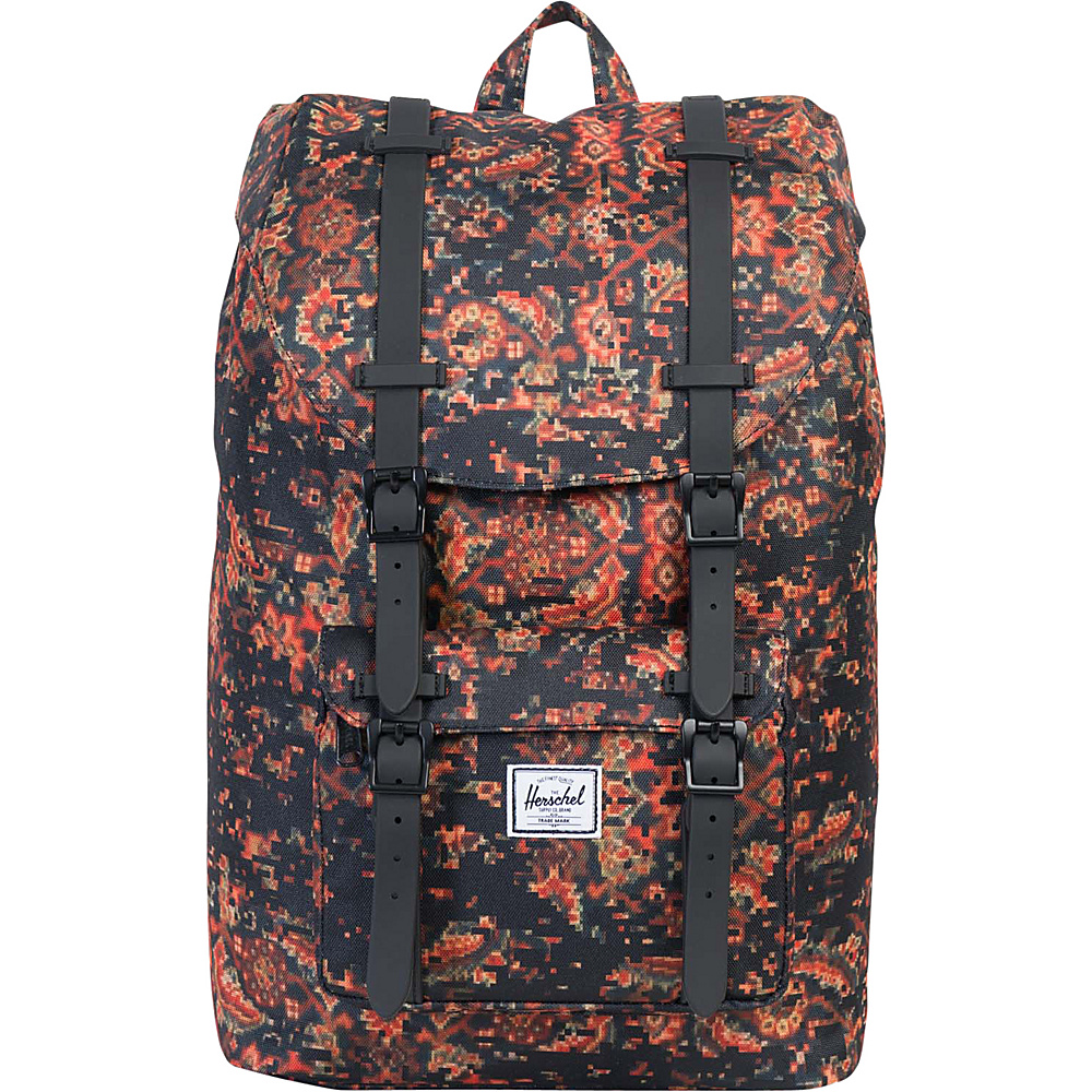 Herschel Supply Co. Little America Mid Volume Laptop Backpack Discontinued Colors Century Black Rubber Herschel Supply Co. Business Laptop Backpacks
