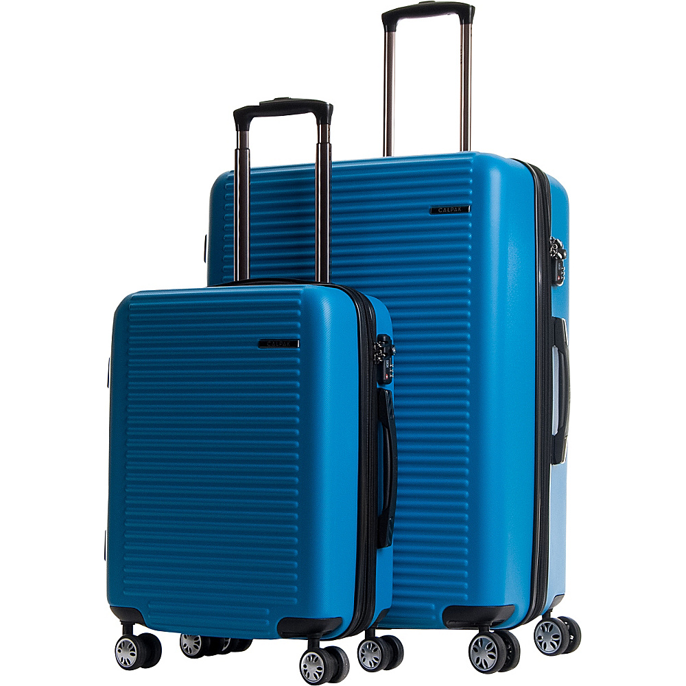 CalPak Tustin Hardside Expandable 2 Piece Luggage Set Turquoise CalPak Luggage Sets