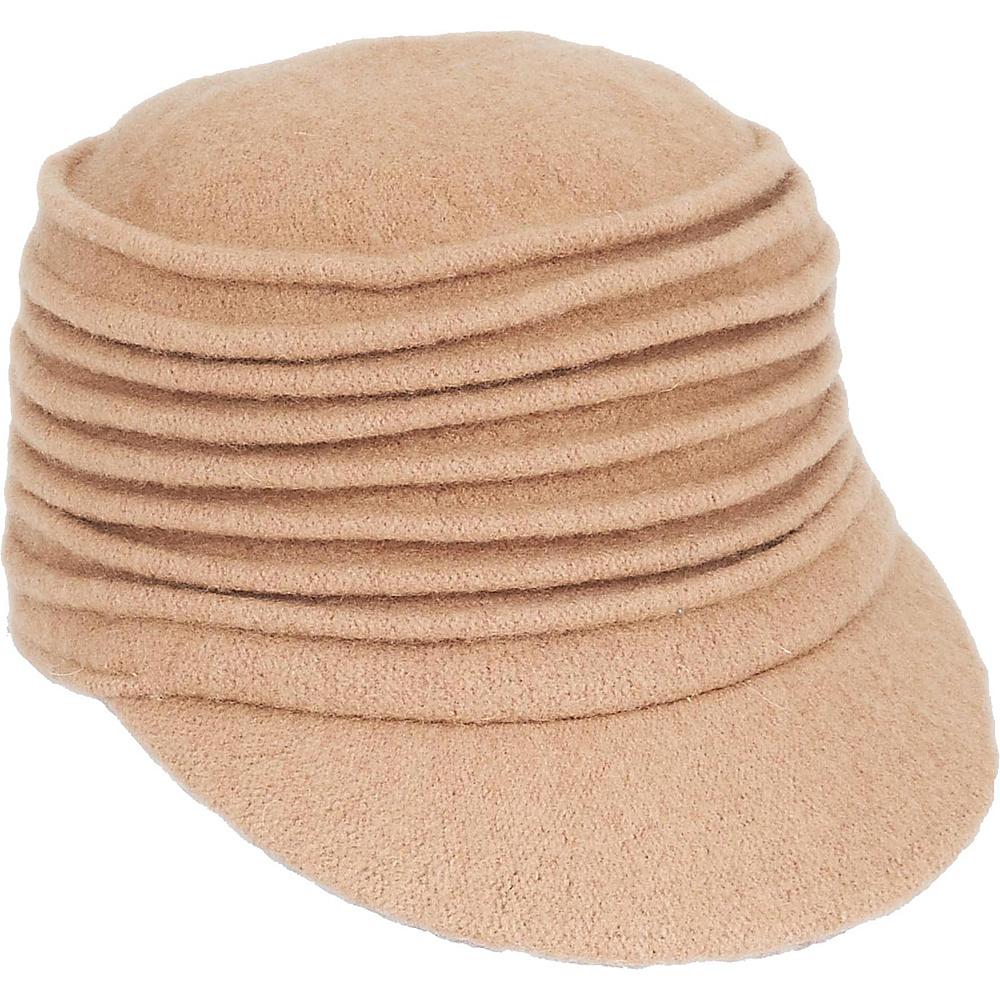 Adora Hats Wool Accordion Cadet Hat Pecan Adora Hats Hats Gloves Scarves