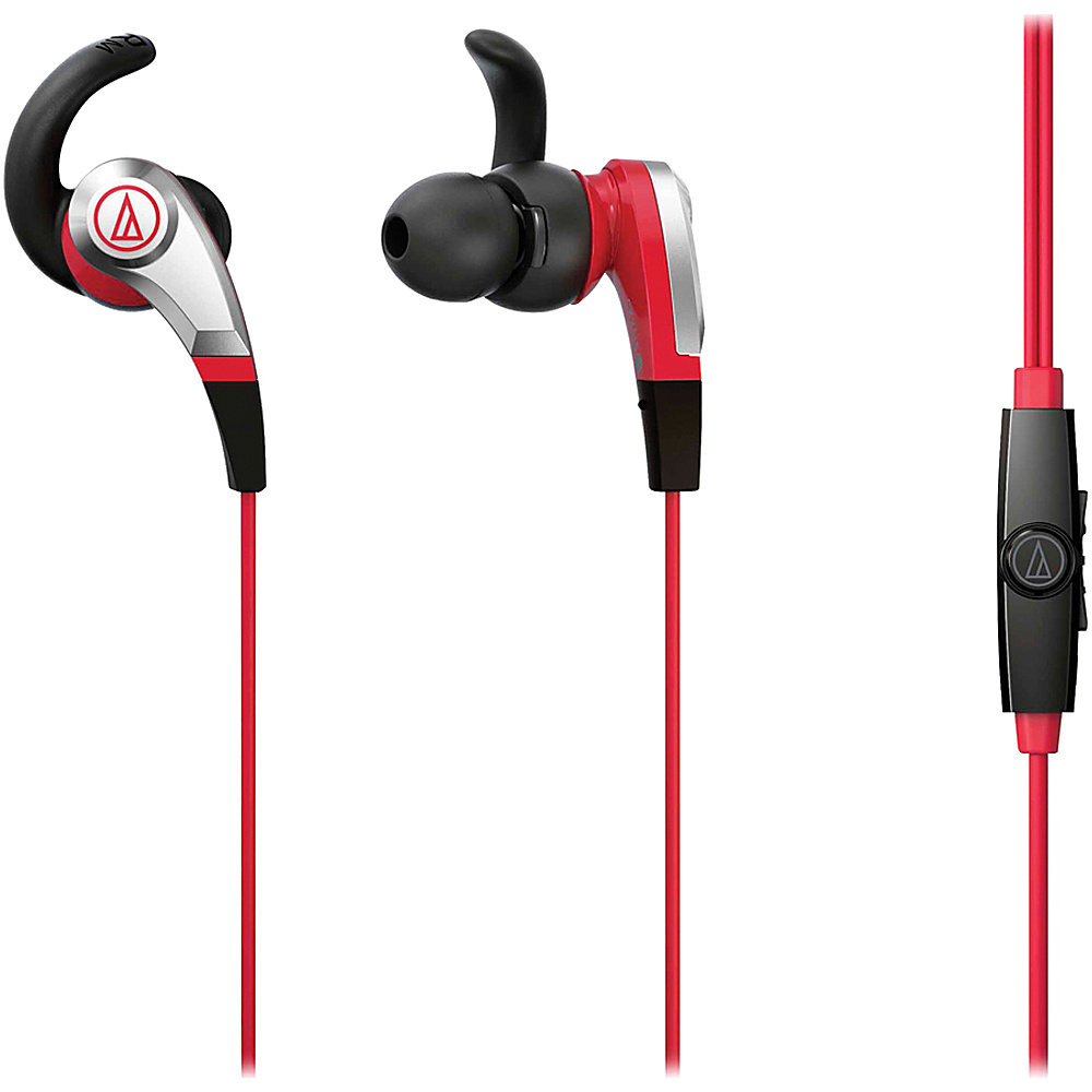 Audio Technica ATH CKX5ISRD SonicFuel In Ear Headphones Red Audio Technica Headphones Speakers