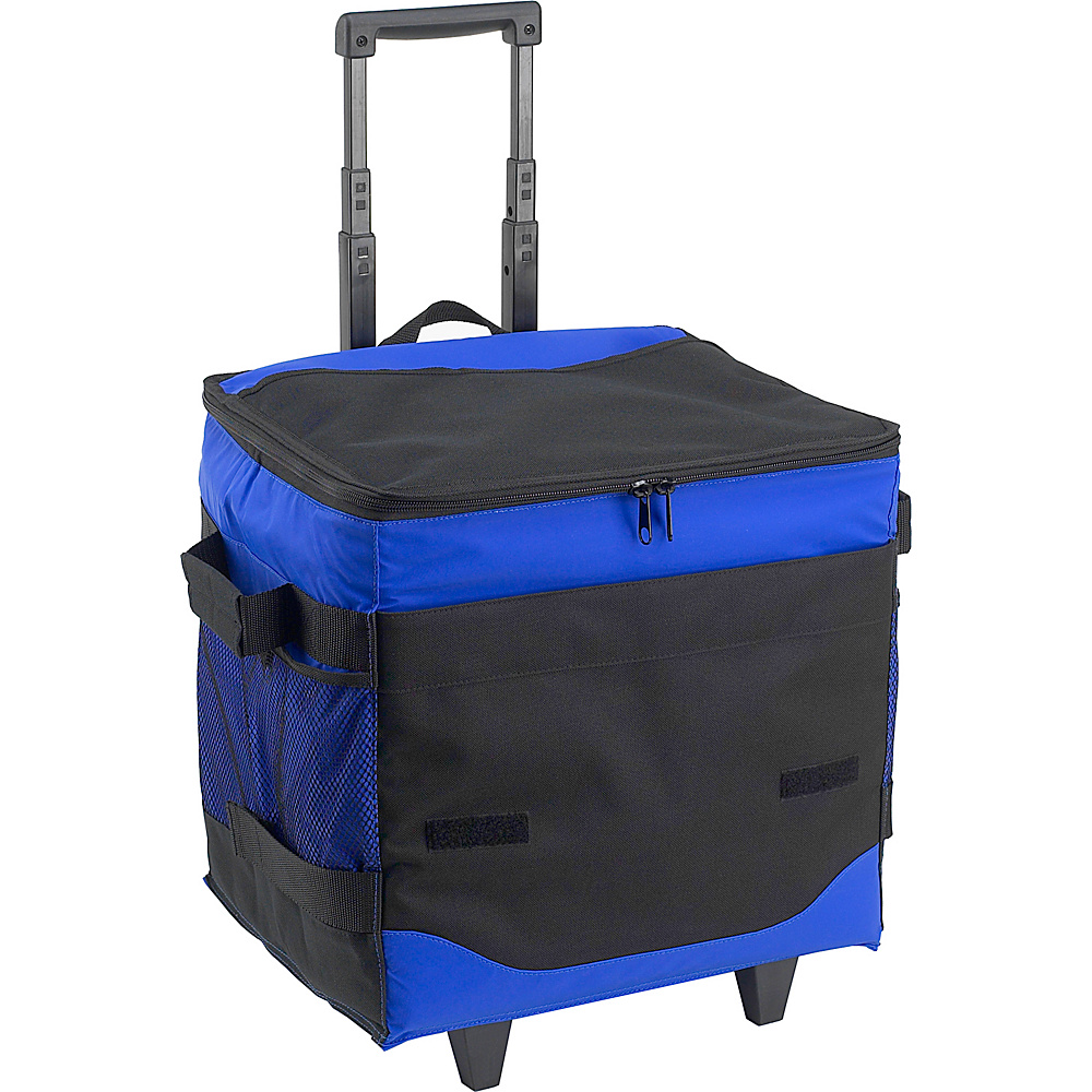 Picnic at Ascot 60 Can Collapsible Insulated Rolling Cooler Royal Blue Picnic at Ascot Outdoor Coolers