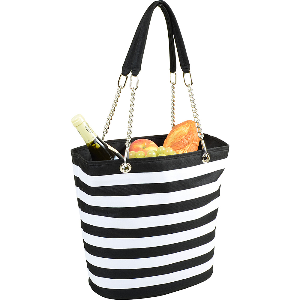 Picnic at Ascot Insulated Fashion Cooler Bag 22 Can Tote Black amp; White Picnic at Ascot Outdoor Coolers