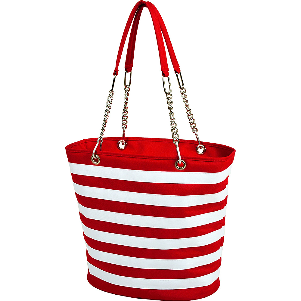 Picnic at Ascot Insulated Fashion Cooler Bag 22 Can Tote Red amp; White Picnic at Ascot Outdoor Coolers