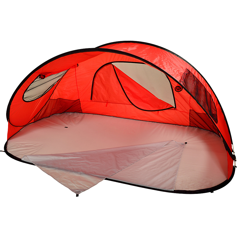 Picnic at Ascot Extra Large Instant Easy Beach Tent Sun Shelter Red Red Picnic at Ascot Outdoor Accessories