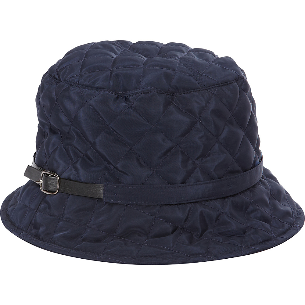 Karen Kane Hats Quilted Rain Bucket Hat Navy Karen Kane Hats Hats Gloves Scarves