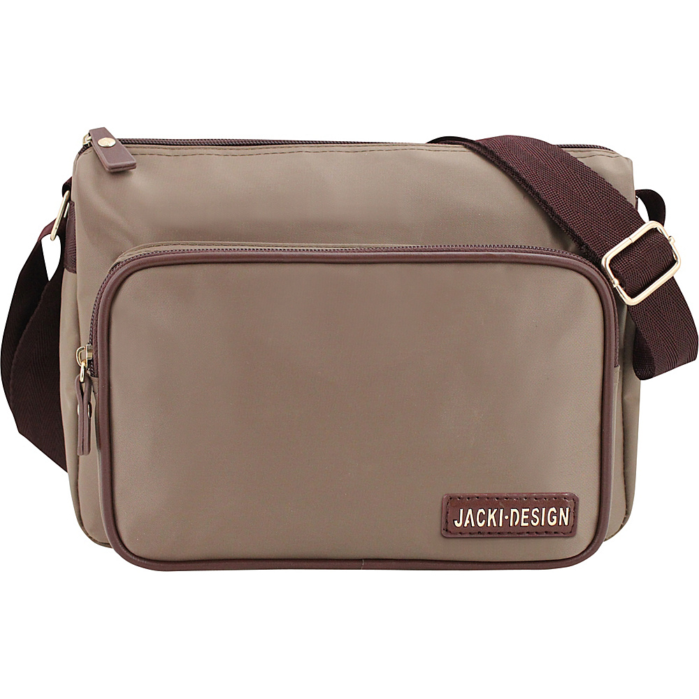 Jacki Design Essential Deluxe Messenger Bag Brown Jacki Design Messenger Bags
