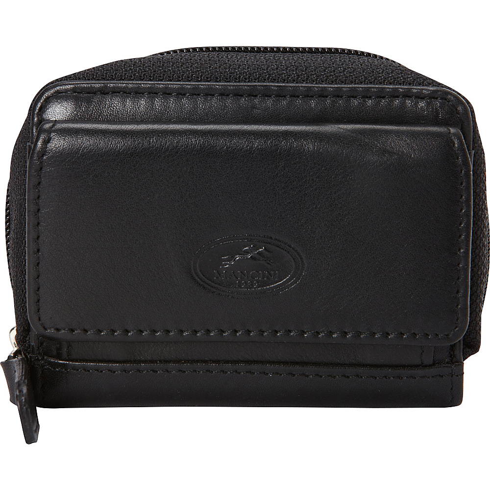 Mancini Leather Goods RFID Secure Accordion Credit Card Case Black Mancini Leather Goods Men s Wallets