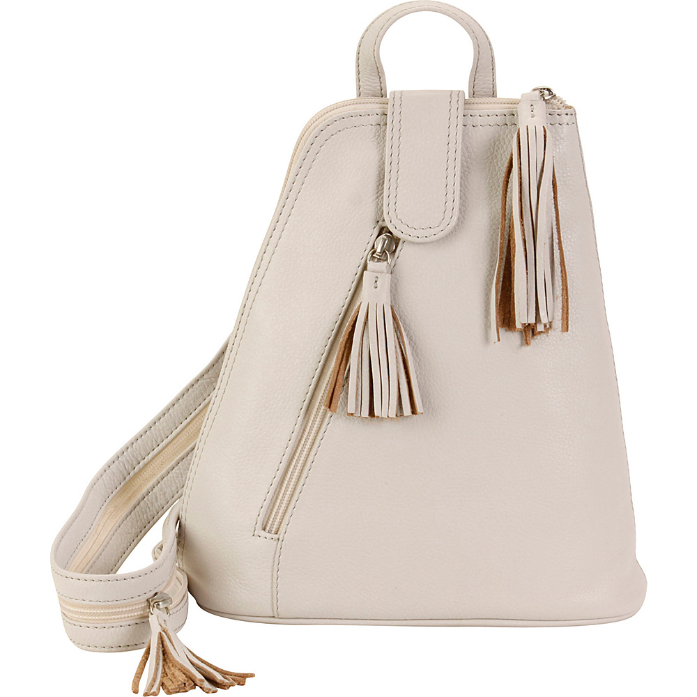 Hadaki Backpack Ivory Hadaki Leather Handbags