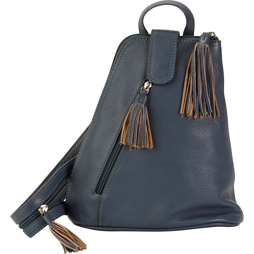 Hadaki Backpack Marine Blue Hadaki Leather Handbags