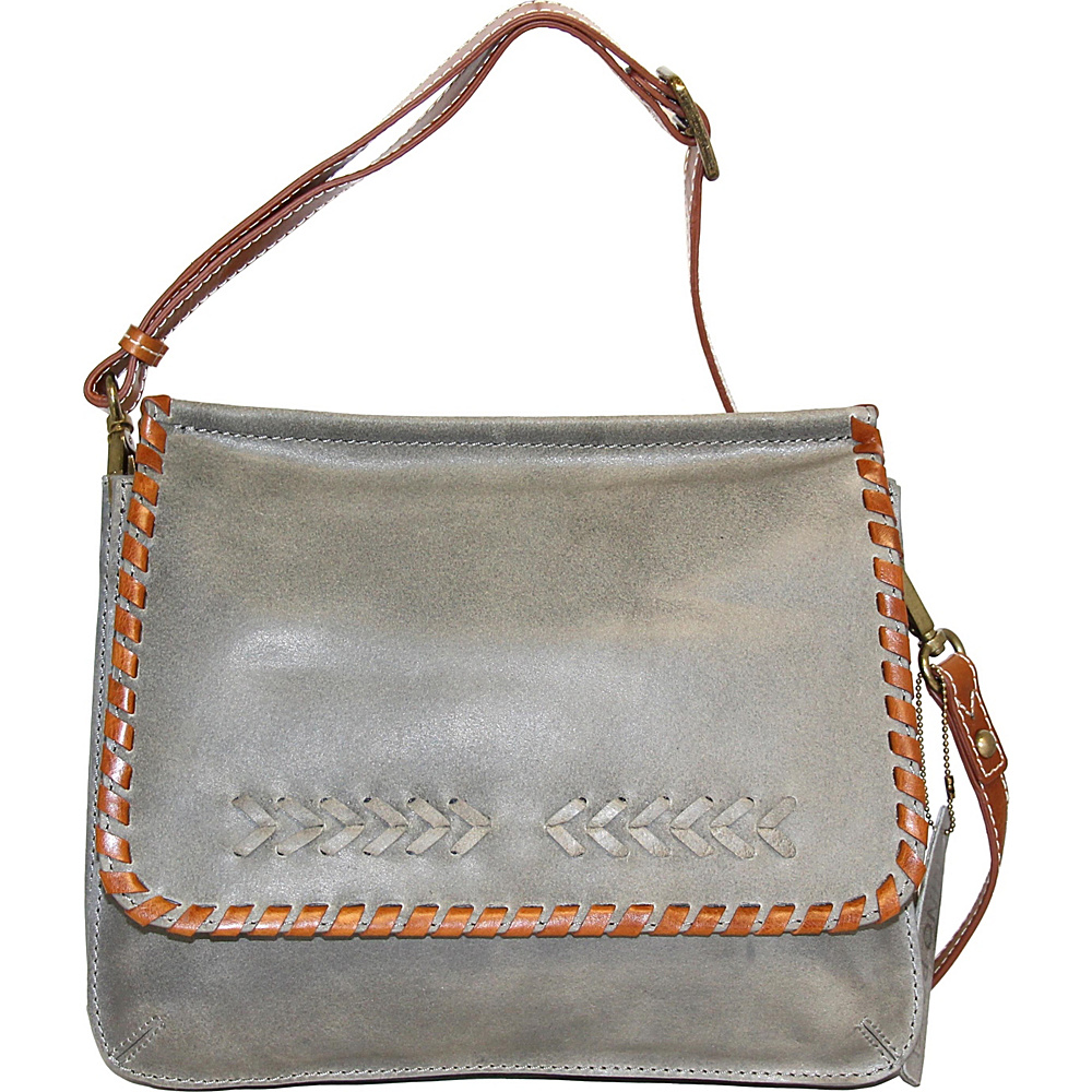 Nino Bossi Peony Petal Crossbody Stone Nino Bossi Leather Handbags