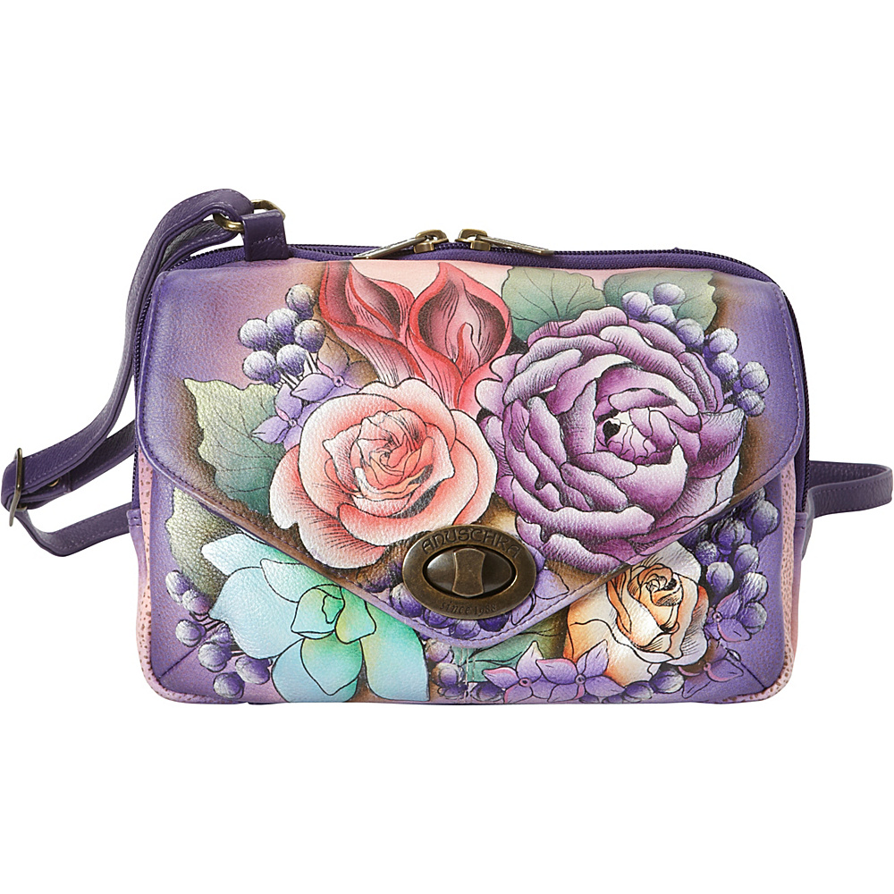 Anuschka Convertible Travel Organizer Lush Lilac Anuschka Leather Handbags