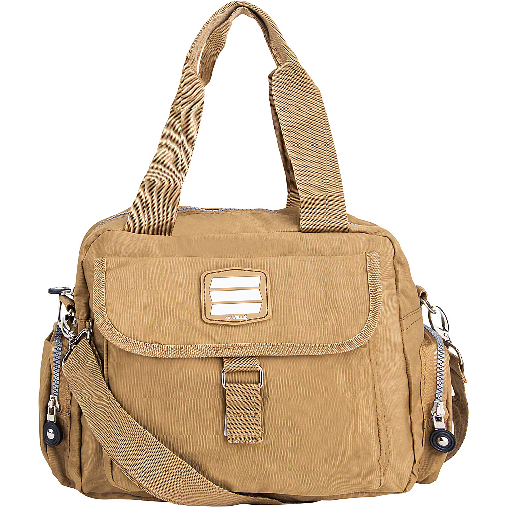 Suvelle Go Go Travel Everyday Crossbody Brown Suvelle Fabric Handbags