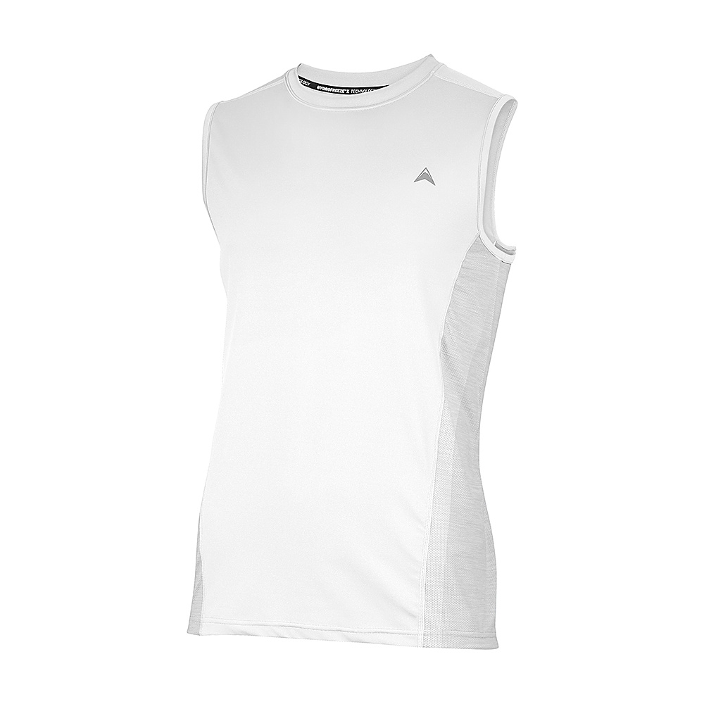 Arctic Cool Mens Sleeveless Instant Cooling Shirt with Mesh S Arctic White Arctic Cool Men s Apparel
