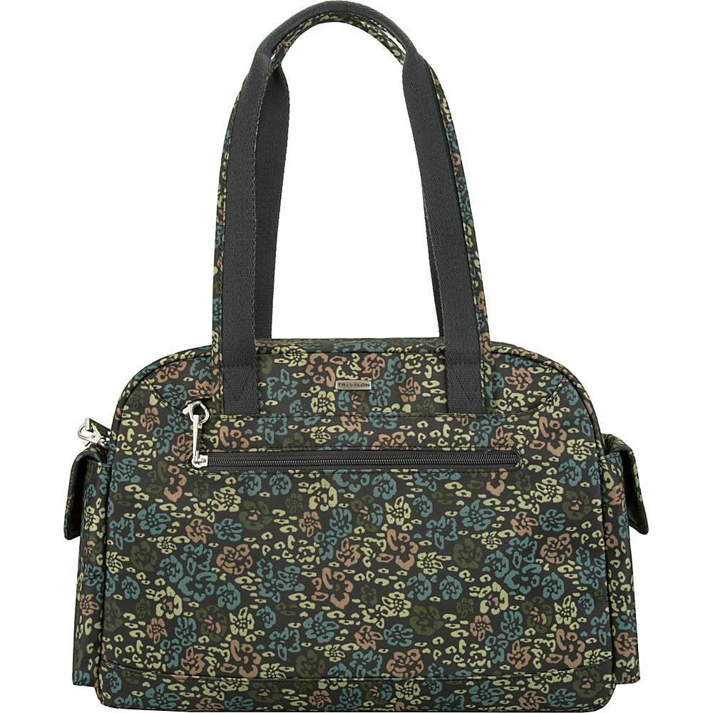Travelon Anti Theft Overnight Mini Duffle Bag with RFID Exclusive Olive Floral Travelon Rolling Duffels