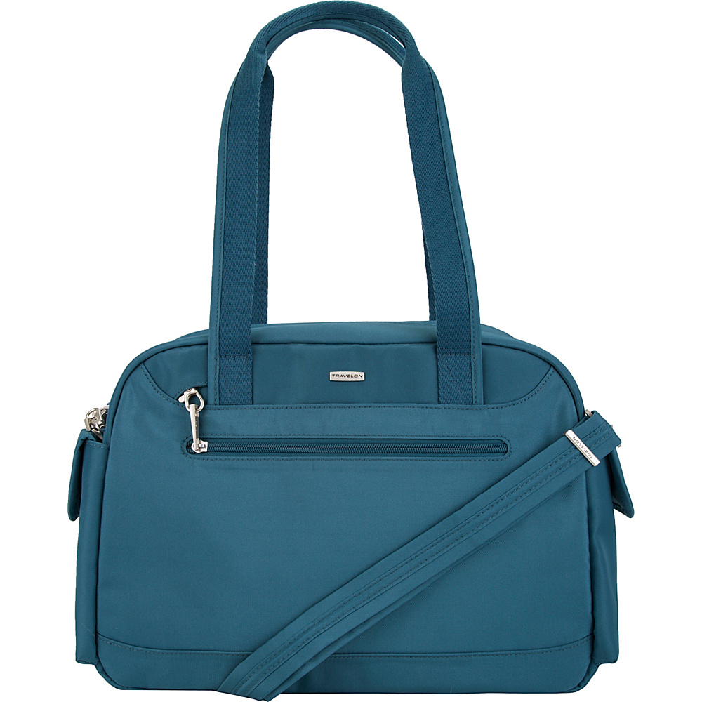 Travelon Anti Theft Overnight Mini Duffle Bag with RFID Exclusive Baltic Blue Travelon Travel Duffels